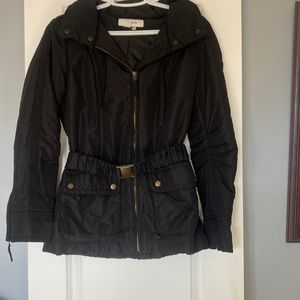 Zara Basic black jacket with hidden hat